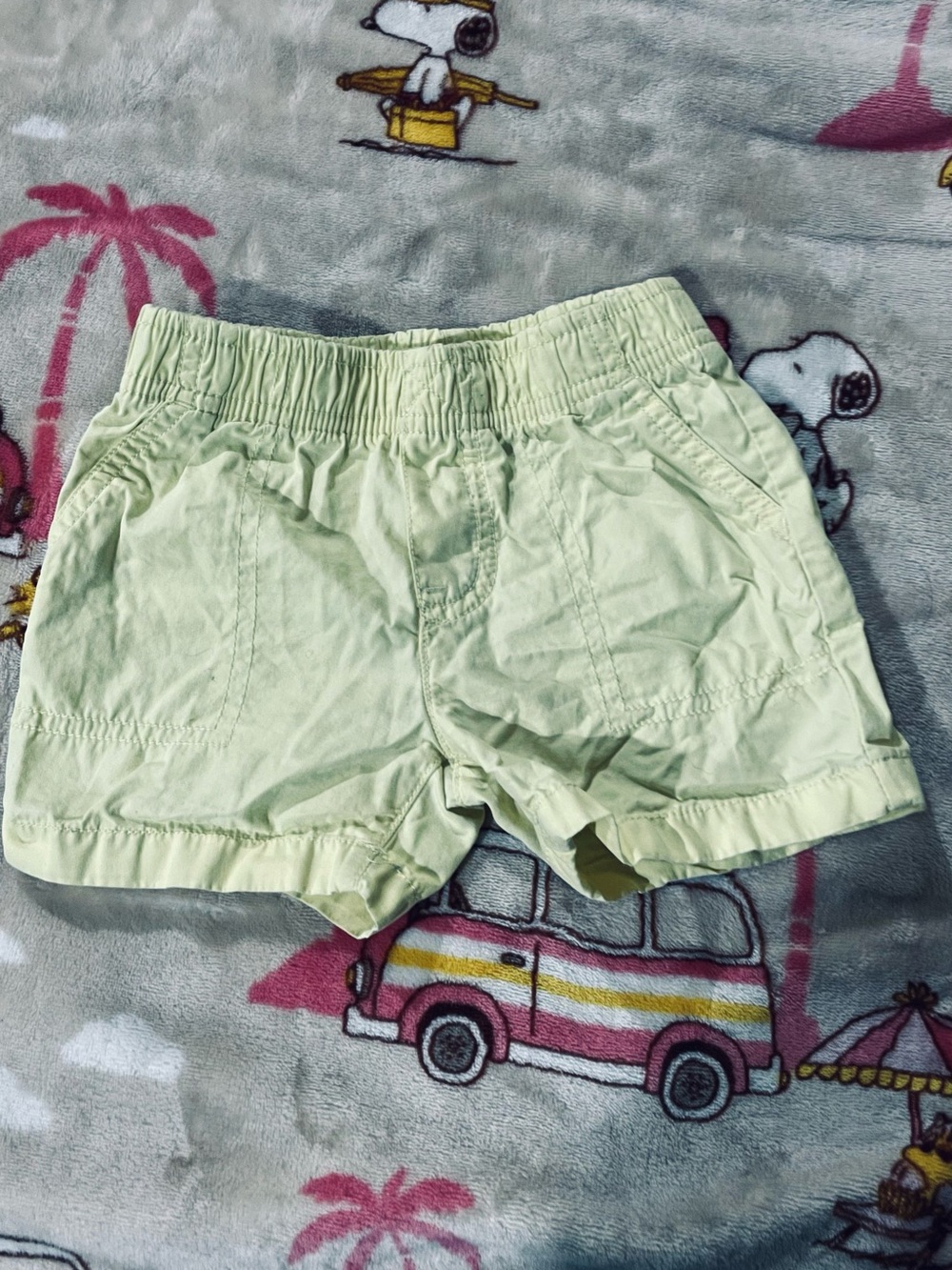 Carter's Light Green Girls' Elastic Waist Shorts